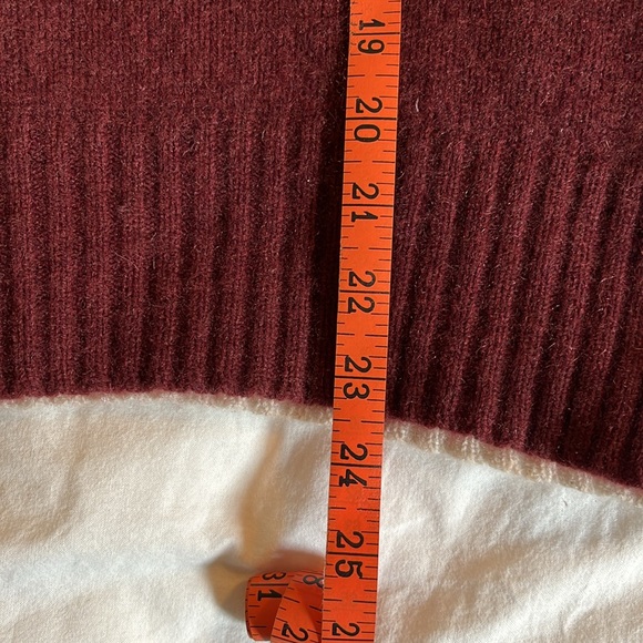 Burgundy, Grey, Tan 360 Cashmere Sweater - Picture 9 of 9